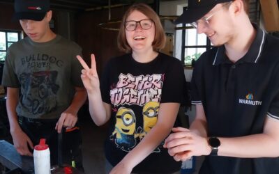 Das BVJ in der Metallwerkstatt bei Herrn Pachner
